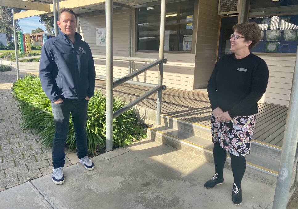 WORTHWHILE PARTNERSHIP: Wangaratta District Specialist School principal Chris Harvison and Appin Park Primary School principal Fiona Carson have been working together on a joint masterplan.
