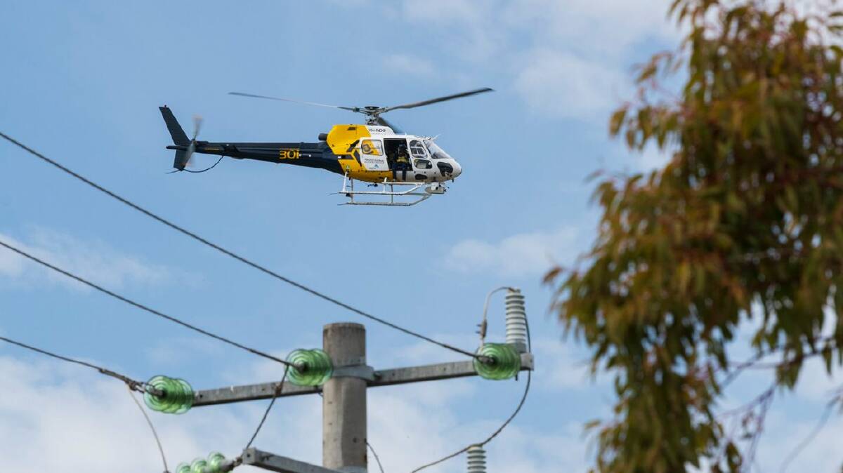 ELECTRICITY CHECKS: AusNet Service helicopters flew over Wodonga, Bonegilla, Moyhu, Shelley and Walwa last week to check poles and wires in the area.It has promised only essential power cuts will go ahead.