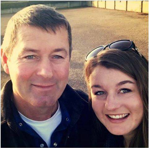 MISSING: Mark Tromp, pictured with his daughter.