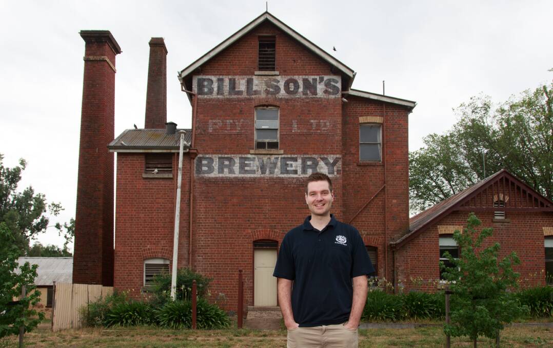 HISTORIC SITE: New Billson’s Brewery owner Nathan Cowan has submitted plans to refurbish the historic Beechworth site back to its former glory.