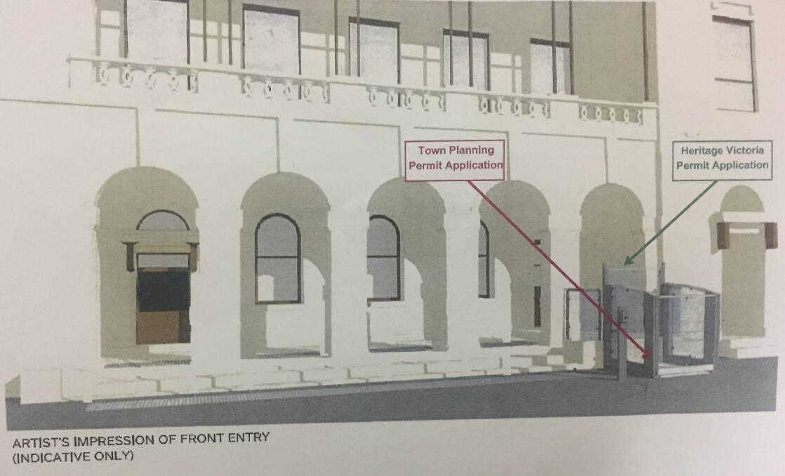 PLANS: An artist's impression of the lift,  as displayed in the planning application to Indigo Council.