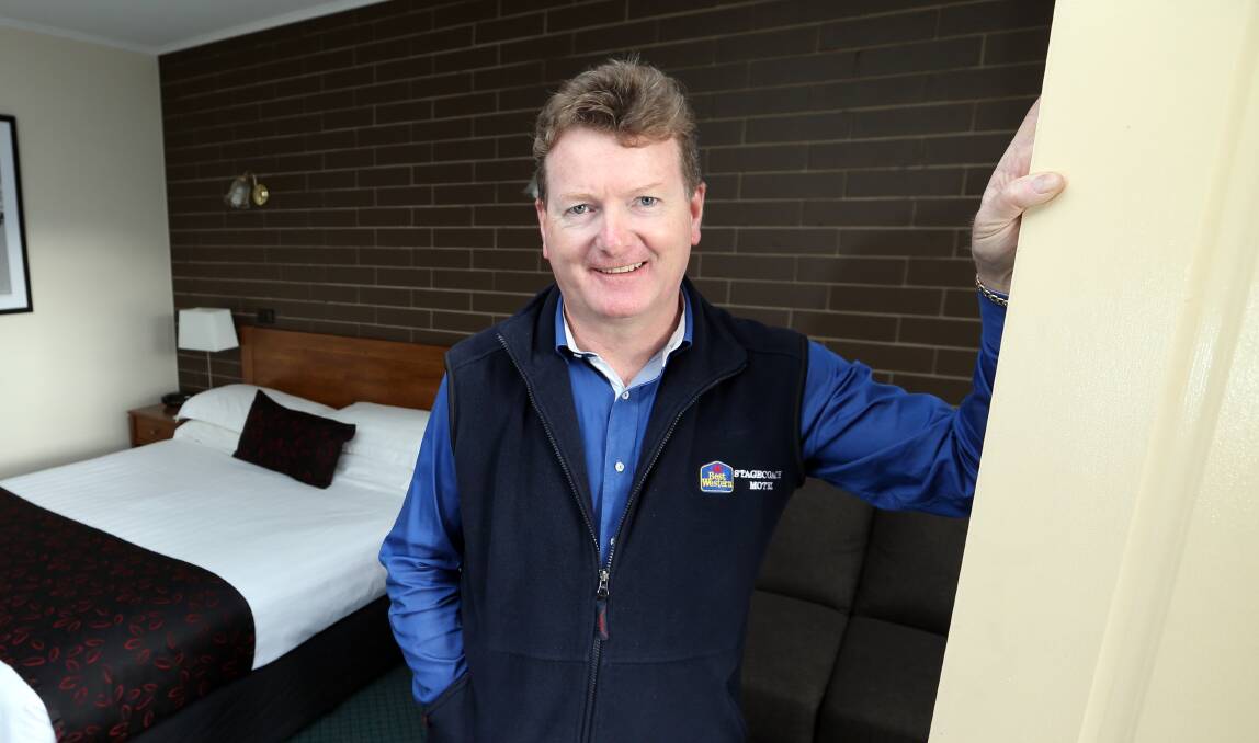 NOT YET: Albury Wodonga Motel Social Club president and Stagecoach Motel owner Damien Robinson does not want the visitor information to close yet.