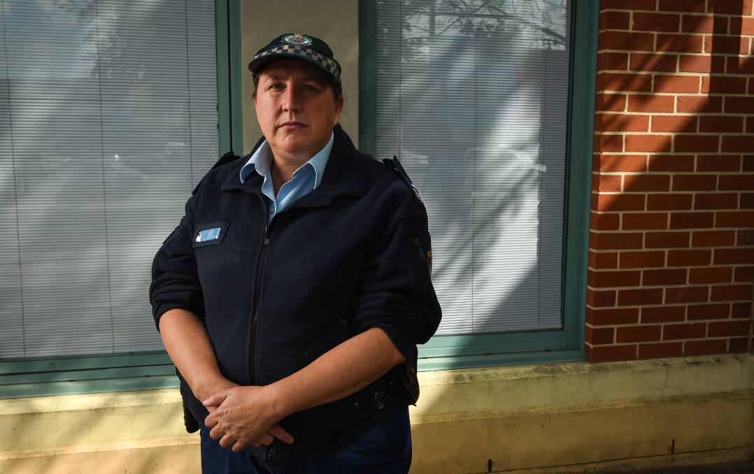 PREVENTION PLAN: Domestic violence liaison officer Senior Constable Debra Milnes says sporting club leaders can help police make a real change. Picture: MARK JESSER