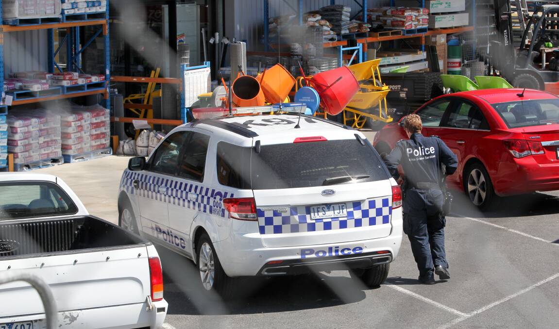 INVESTIGATION: Police were called to Wodonga Mitre 10 on November 30 after the attempted gun theft.