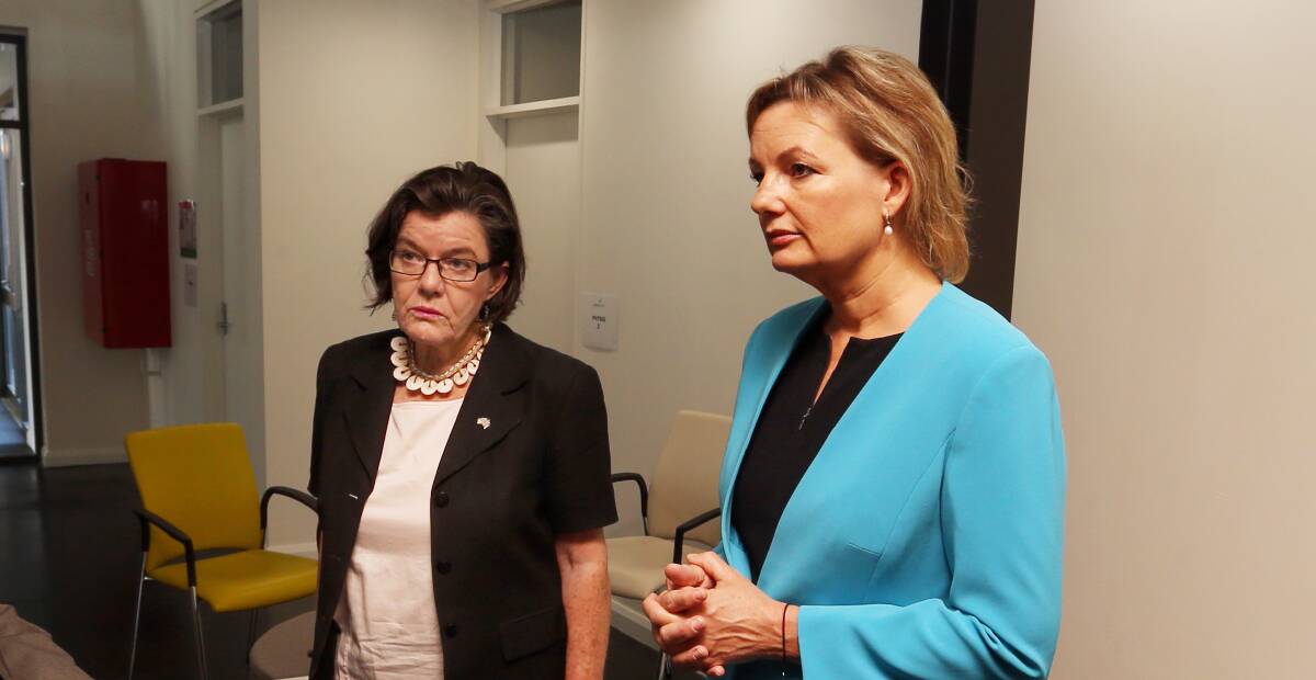 LOOKING INTO ENERGY: Indi MP Cathy McGowan and Farrer MP Sussan Ley.