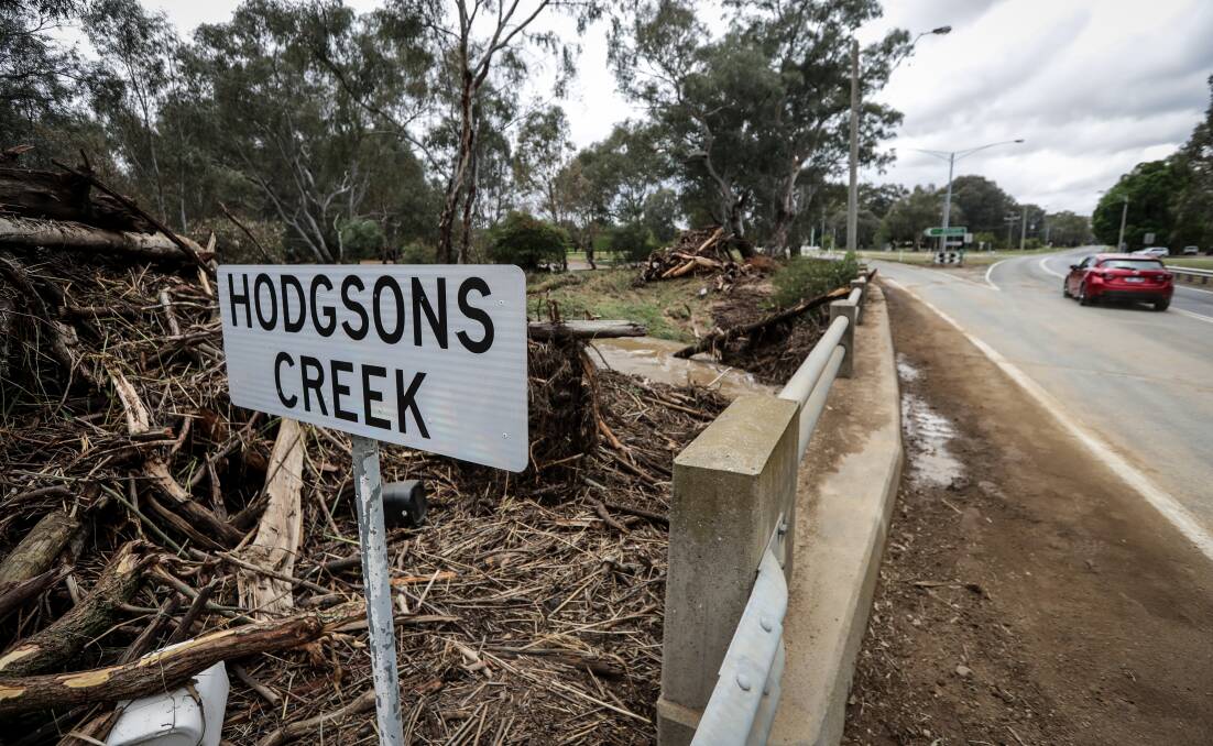 MAJOR DAMAGE: Hodgsons Creek in Tarrawingee after December's flood event.