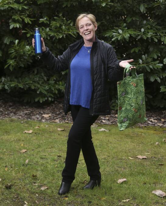 CUT OUT PLASTIC: Mayor Jenny O'Connor supports reusable bottles and bars, instead of plastics. She and councillors will consider a new policy on Tuesday.