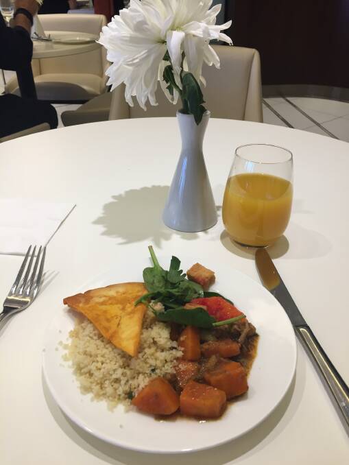 BITE: Just a quick meal in the Etihad Business Lounge ("The House") at the Sydney Airport prior to take-off. 