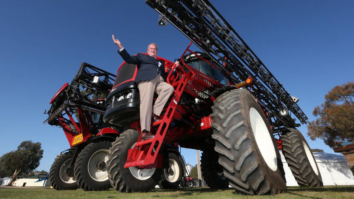 THINK BIG: Field Days chairman Ross Edwards with one of the entries in the Machine of the Year competition. Picture: KYLIE ESLER