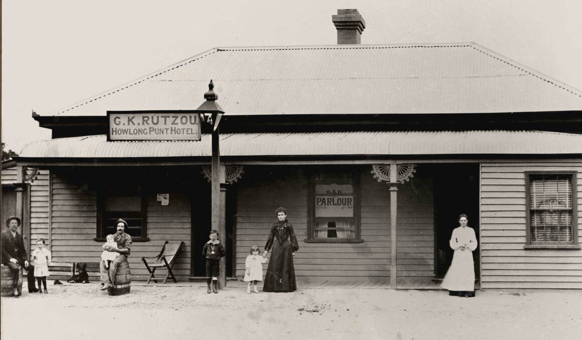 RUTZOU REUNION: A picture of Howlong's Punt  Hotel in 1905. The pioneering Rutzou family will have a family reunion at Howlong on Saturday, April 22.