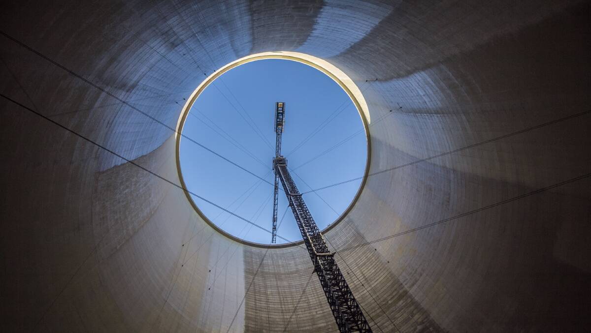 Inside of building cooling tower of nuclear power plant. Photo: Shutterstock