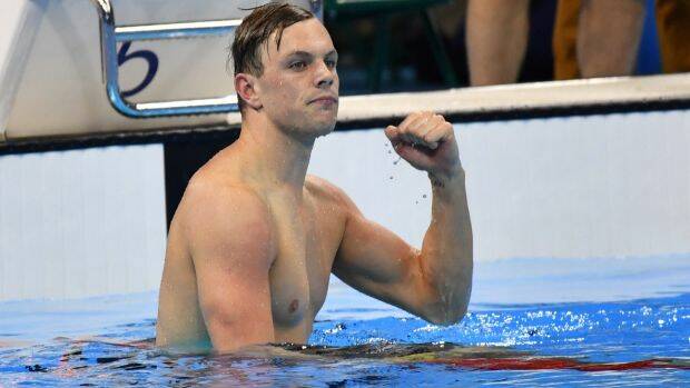 Kyle Chalmers wins gold in the 100m freestyle Photo: Joe Armao
