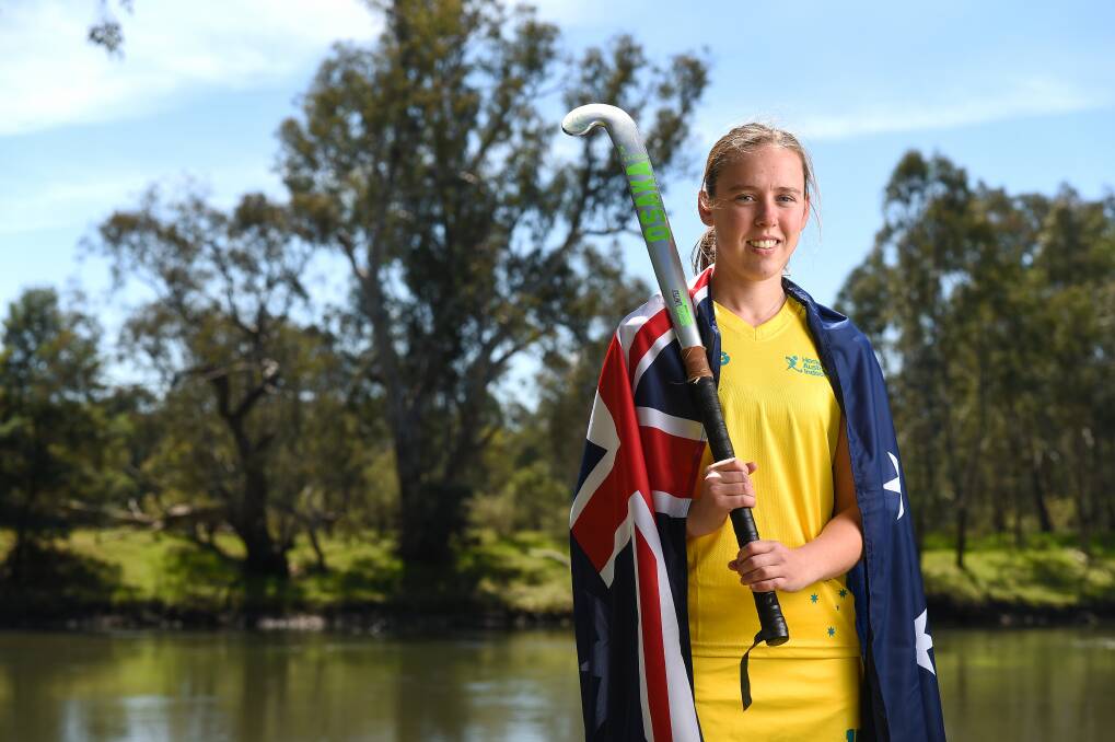 DREAM COME TRUE: The 21-year-old has already ticked one major goal off her list by representing her country overseas in indoor hockey.