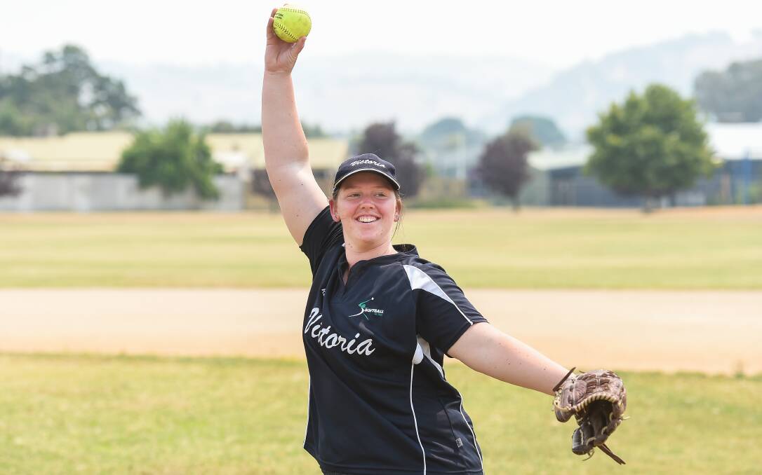 LOVE OF THE GAME: Garoni excels in her positions as pitcher and first base and would one day like to represent Australia at the Olympics.