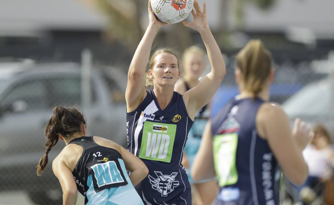 ENJOYING THE CHALLENGE: Laura Ryan is settling into Yarrawonga's midcourt line-up this season after making the switch to the Ovens and Murray netball competition from the Goulburn Valley League. Picture: ASH SMITH
