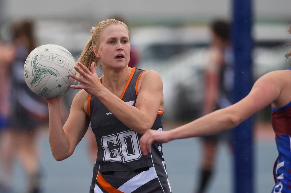 SOLID EFFORT: Jess Kotzur made a big impact on the court for the Giants in their win against Brock-Burrum on Saturday.