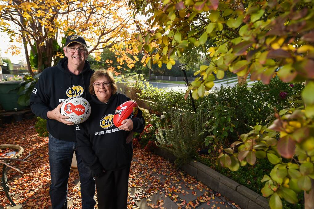 SUPPORT: Kim Odewahn and husband Anthony both share a love of the Ovens and Murray League.