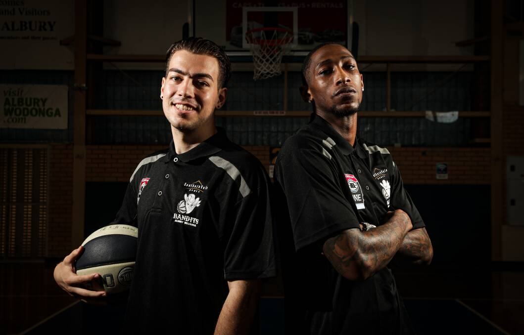 DOUBLE TROUBLE: The Bandits have welcomed Lochlan Cummings and Branden Jenkins ahead of the NBL1 East season. Picture: JAMES WILTSHIRE