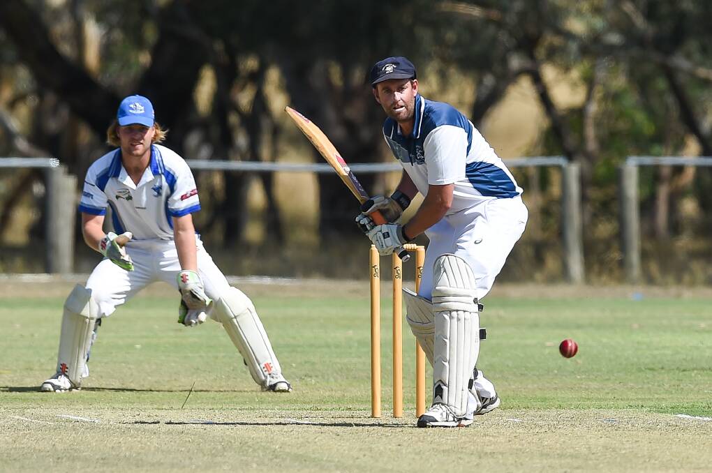WHACK: Kiewa's Ben Curphey made 31 runs in his side's win against Yackandandah in Kiewa on Saturday, with the victory guaranteeing them a spot in finals. Picture: MARK JESSER