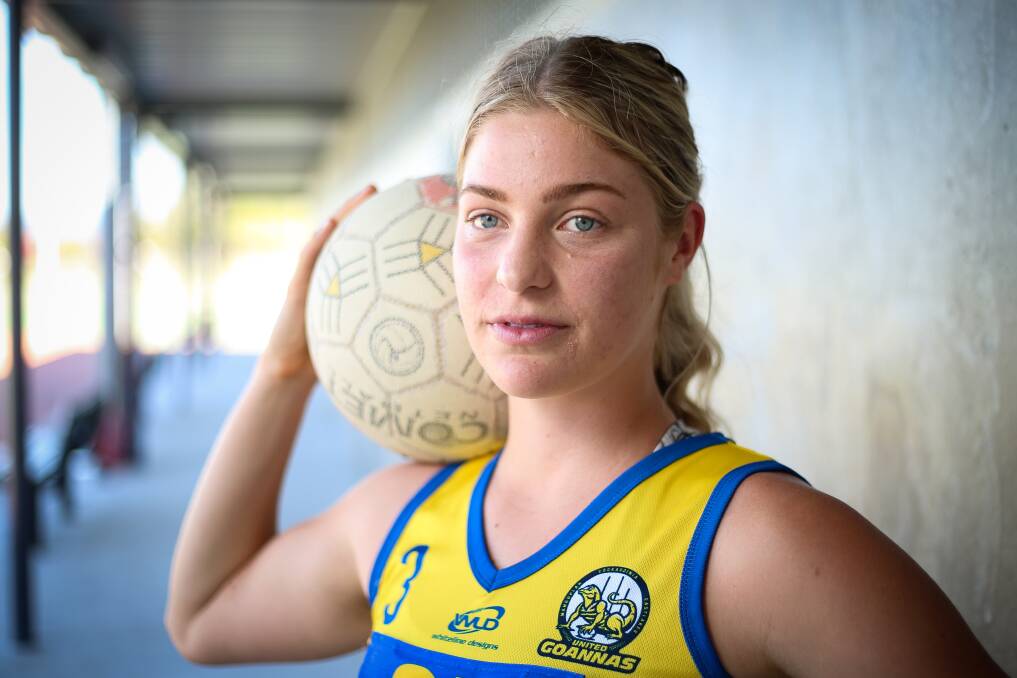 RISING STAR: Vashti Muller helped Mangoplah-Cookardinia United-Eastlakes to a flag while also winning the Riverina league's best and fairest award this year.