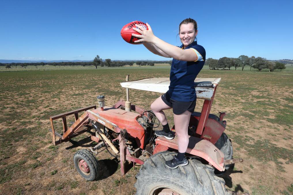 HOME SWEET HOME: GWS Giant Alyce Parker says she has the best of both worlds being able to come home to the Holbrook farm and play in the AFLW competition.