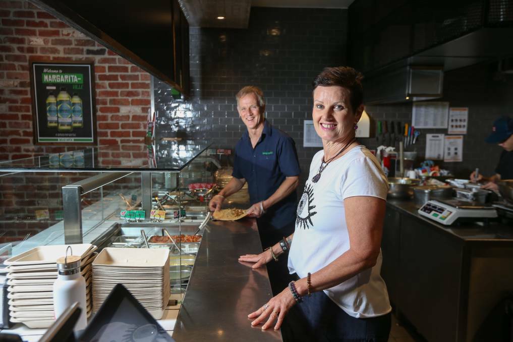 MEXICAN GRILL: Albury franchise owners Jim and Linda Ainsworth took out a Golden Burrito Award at the Mad Mex virtual annual conference. Picture: TARA TREWHELLA