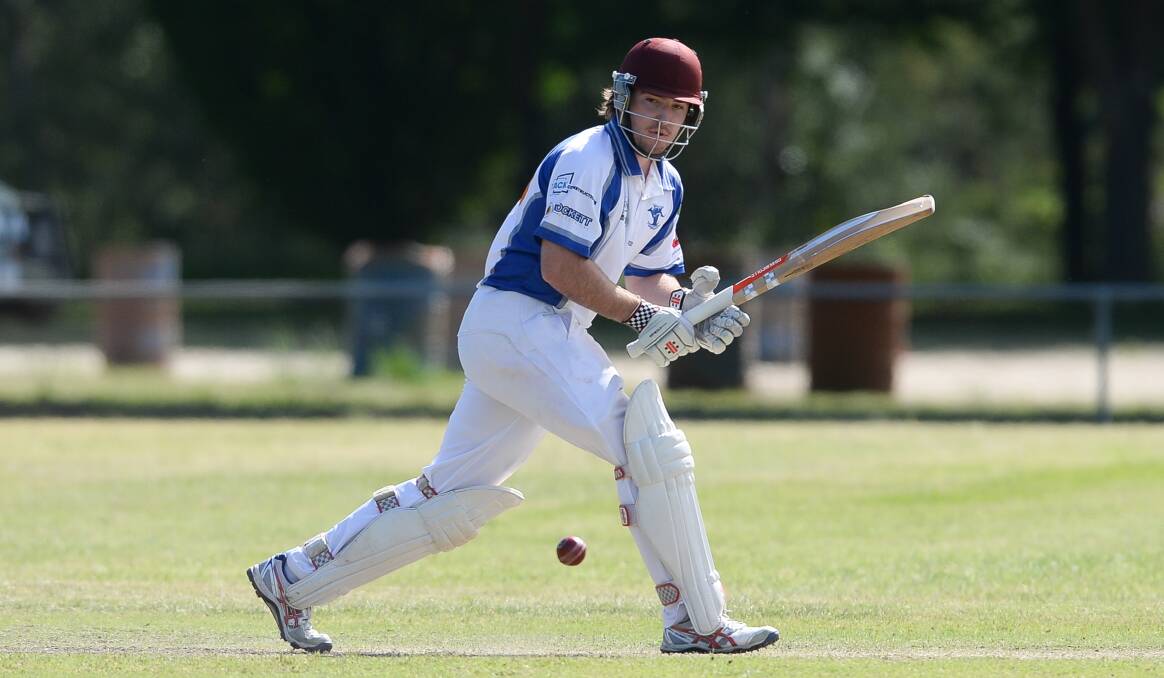 OUTSTANDING: Yackandandah's Cooper Garoni posted 75 runs in his return to the field on Saturday after flying back in to the country just the night before.