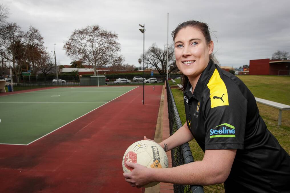 MILESTONE: Rebekah Ohlin will take to the court for an A-grade Ovens and Murray game for the 200th time this weekend. Picture: JAMES WILTSHIRE.
