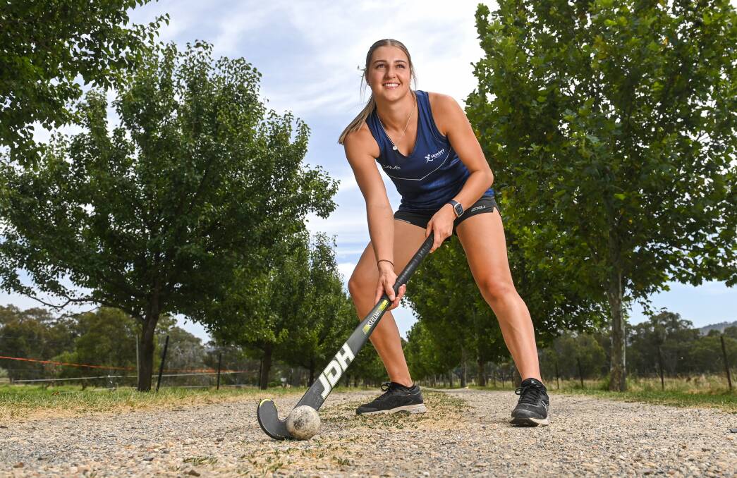 STRIVING FOR SUCCESS: Tess Palubiski is one of five nominees for the Young Achiever of the Year Award for her outstanding efforts on the hockey field. Picture: MARK JESSER