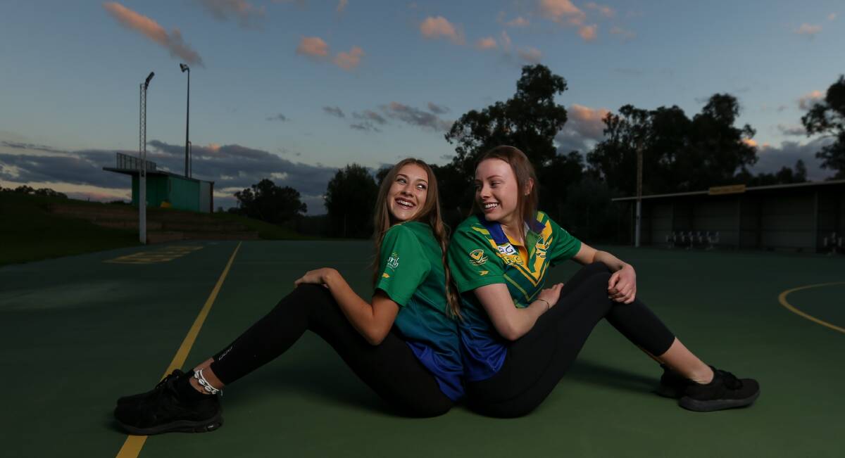 FAMILY AFFAIR: Sisters Madison and Kelsey Lieschke have teamed up for the Hoppers this season, both assisting A-grade. Picture: TARA TREWHELLA