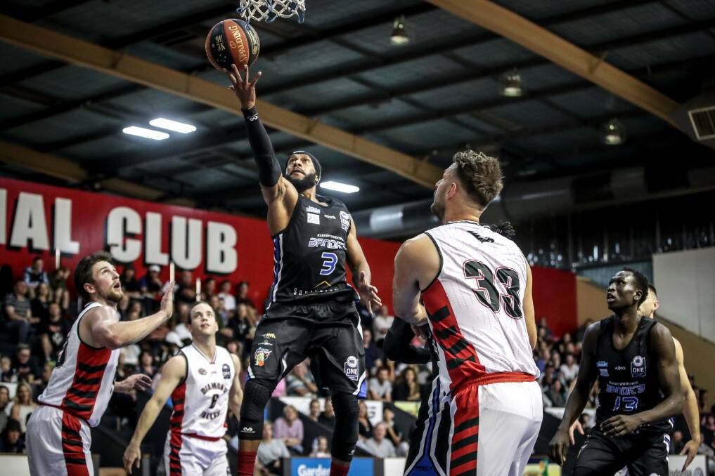 ON FIRE: Deba George had a big impact on the scoreboard for the Bandits in their win against the Diamond Valley Eagles. Pictures: JAMES WILTSHIRE
