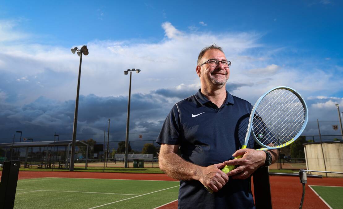 ADVANTAGE: Wodonga Tennis Centre president and life member Craig Farrar reflects on the changes he's seen at the club. Picture: JAMES WILTSHIRE