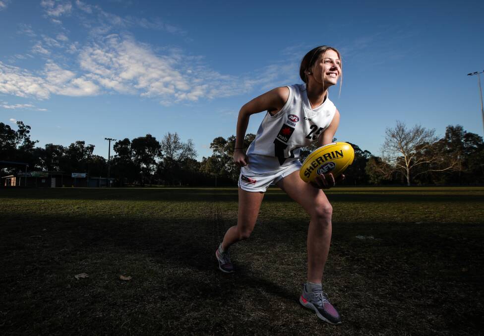PROMISING: Border product Olivia Barber has been named in the 2019 AFLW under-18 All Australian team.