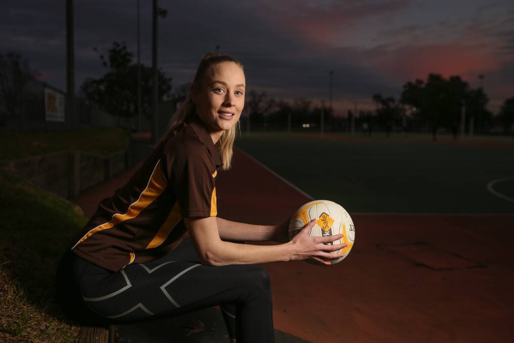 FOCUSING ON THE POSITIVES: Kiewa-Sandy Creek's Ellen Cook is enjoying assisting coach Kath Evans on the bench this year after suffering a season ending knee injury during a preseason match. Picture: JAMES WILTSHIRE