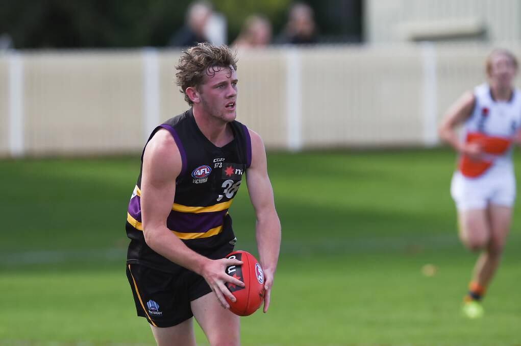 Wodonga Raiders' Dylan Clarke was among the best for the Murray Bushrangers during their win against Western Jets on Saturday.