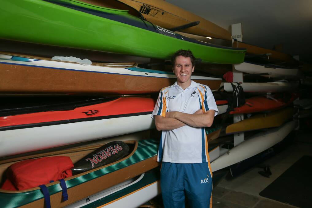 DETERMINATION: The Australian representative kayaker isn't afraid of hard work, training six days a week while also completing year 12 in Albury.