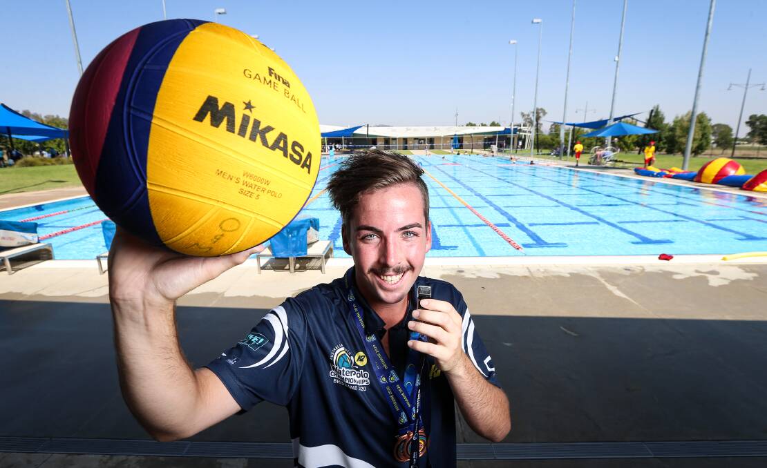 CHASING DREAMS: Ovens and Murray water polo referee James O'Brien is joining a Queensland Water Polo pathway which will see him mentored by an Olympic referee.