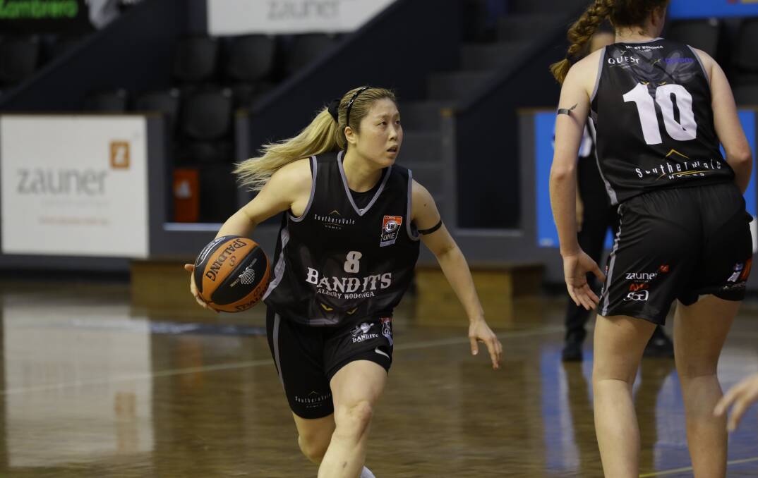 DEBUTANT: New Bandit Ai Yamada racked up 23-points and eight rebounds in her club debut as the Bandits fell to Illawarra at the Lauren Jackson Sports Centre for their first home game of the NBL1 East season. Picture: ASH SMITH