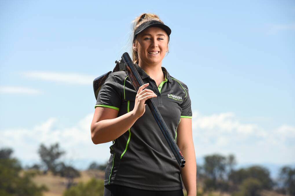 BIG DREAMS: The 20-year-old hopes to one day be a world clay target shooting champion and would like to be the youngest woman to do so.