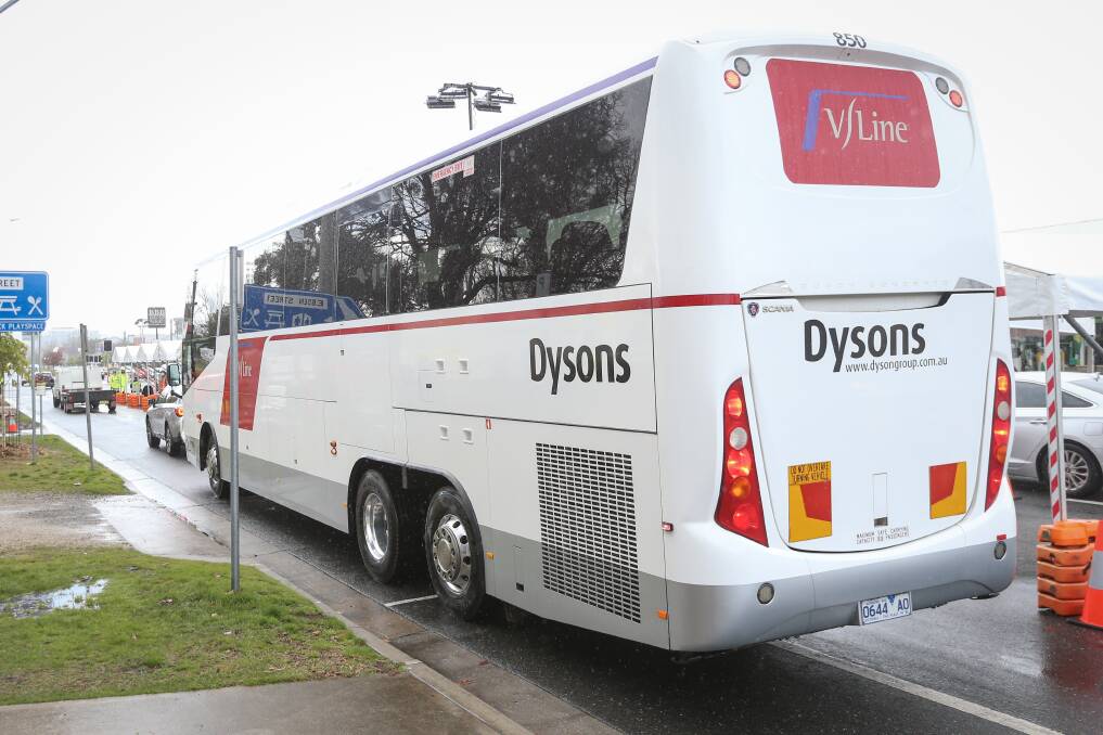 Coaches will take V/Line passengers through the border checkpoint.