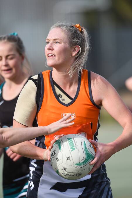 Giants' Lisa Tobin will be lining up in goals this weekend against Billabong Crows.