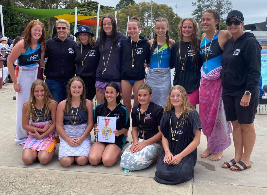 WINNERS ARE GRINNERS: Pool Pirates' under-16 girls went through the state event in Geelong undefeated on the weekend, beating Richmond in the final.