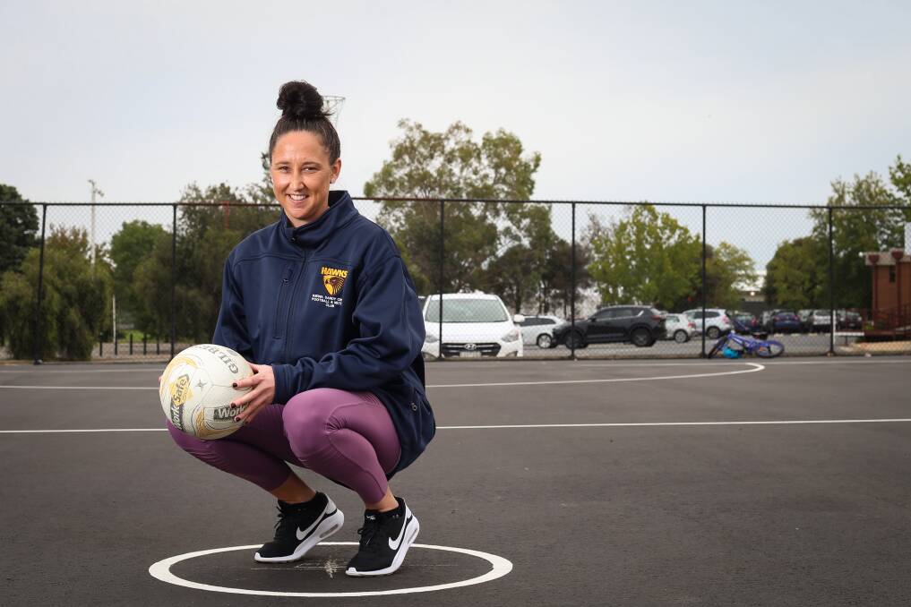 CENTRE PASS: Kiewa Sandy-Creek's Abbey O'Brien reflects on her time spent playing for the Hawks and Wodonga Bulldogs after announcing her retirement at the end of last season. Picture: JAMES WILTSHIRE