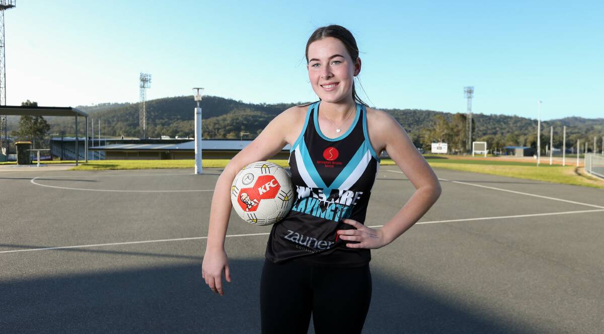 SILVER LINING: Lavington's Liv Sanson is among 15 netballers to be named in the North East Netball State Titles under-17s squad for this season.