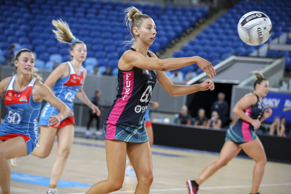 Fury defender and former North Albury netballer Jacqui Newton. Picture: Grant Treeby