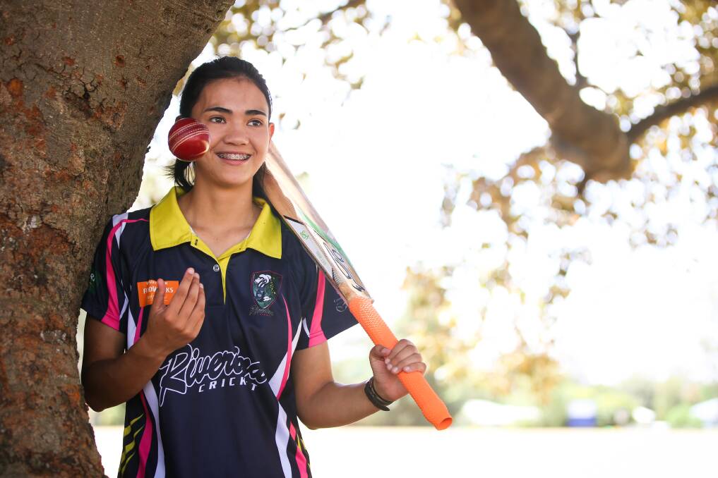 RISING STAR: Gabby Sutcliffe dreams of one day being selected to play domestic cricket in the Women's National Cricket League.