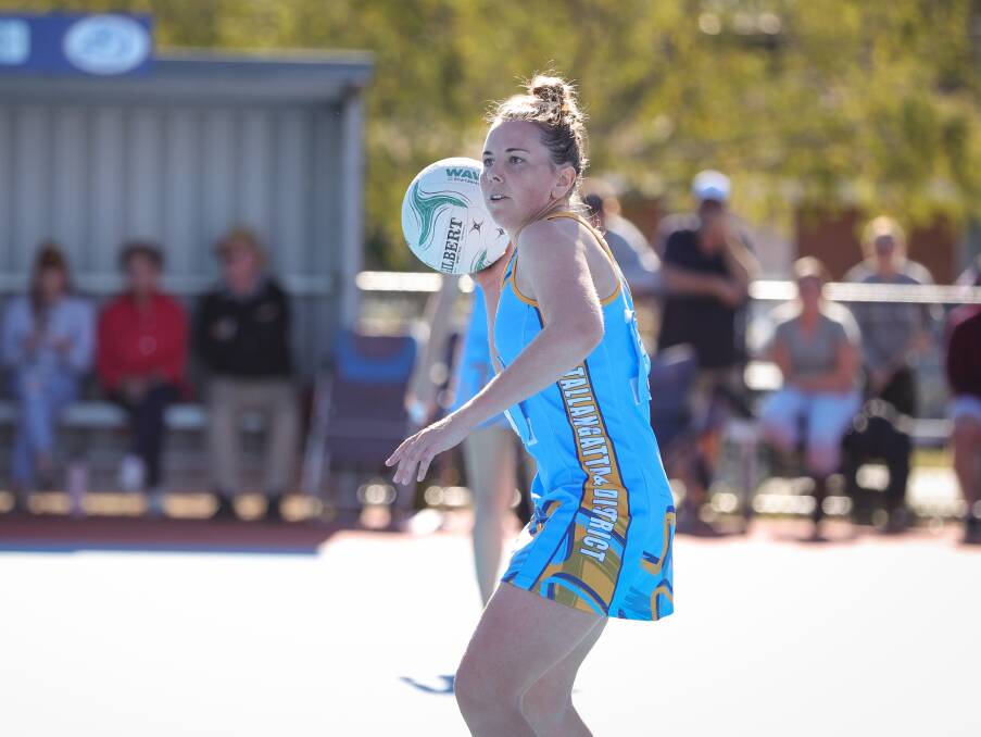 REPRESENTATIVE: Yackandandah coach Justine Willis in action during the TDNA's clash against Hume on Sunday, where she was best on court. Picture: JAMES WILTSHIRE