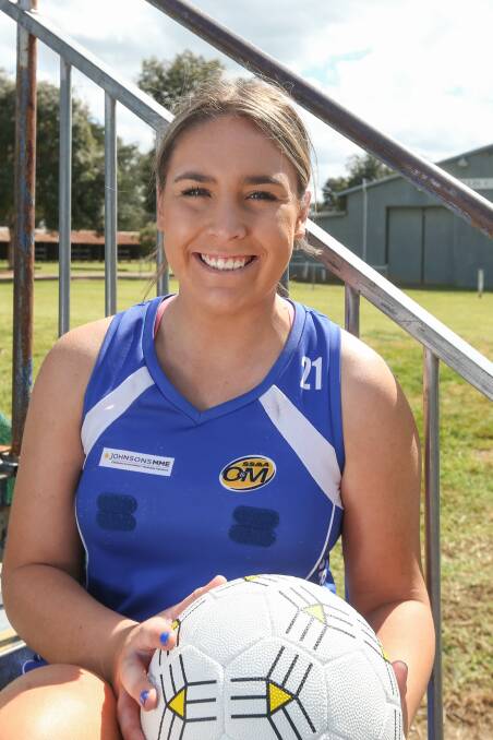 STOKED: Corowa-Rutherglen's Olivia Sinclair is eager to step out onto the court on Sunday. Picture: TARA TREWHELLA.