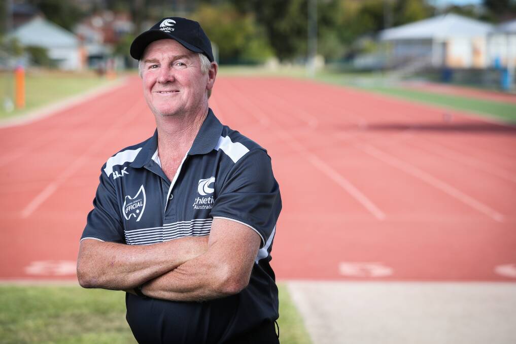 PROUD: Former border athletics coach Greg Simpson has kept a close eye on Australian Olympic medallist Kelsey-Lee Barber's career after meeting her as a kid in Corryong.