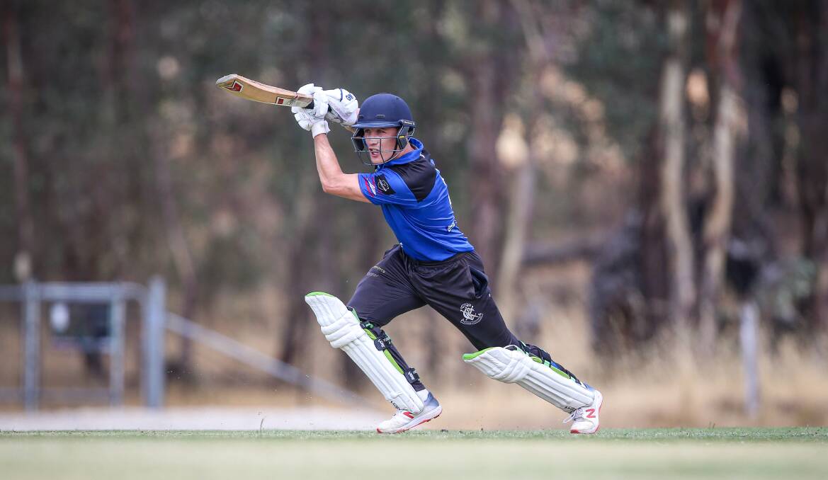 FINALS BOUND: Corowa's Matthew Grantham was the leading runs scorer in the side's last round win against Howlong. Corowa now play Mt Beauty this weekend.